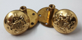 Genuine Nigerian Issue Unity and Faith Insignia Gold Screw Buttons X2 V165