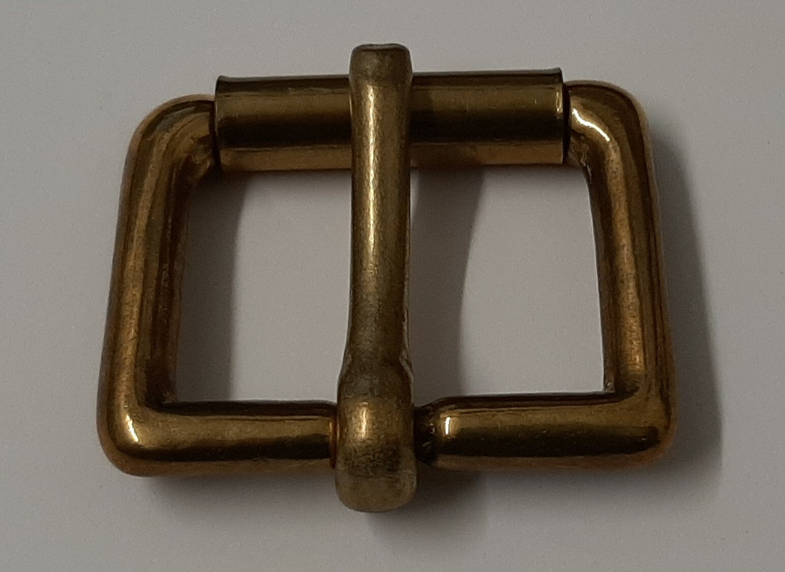 Vintage British Army Heavy Brass 1 1/4" Bridle & Strapping Roll Buckle
