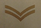 Rank Badges Army Green / Desert OD / DS Subdued Assorted Ranks 1 Pair New