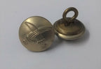 Genuine British Made Bahrain Obsolete Insignia Nickel Ring Buttons X2 ASBT237