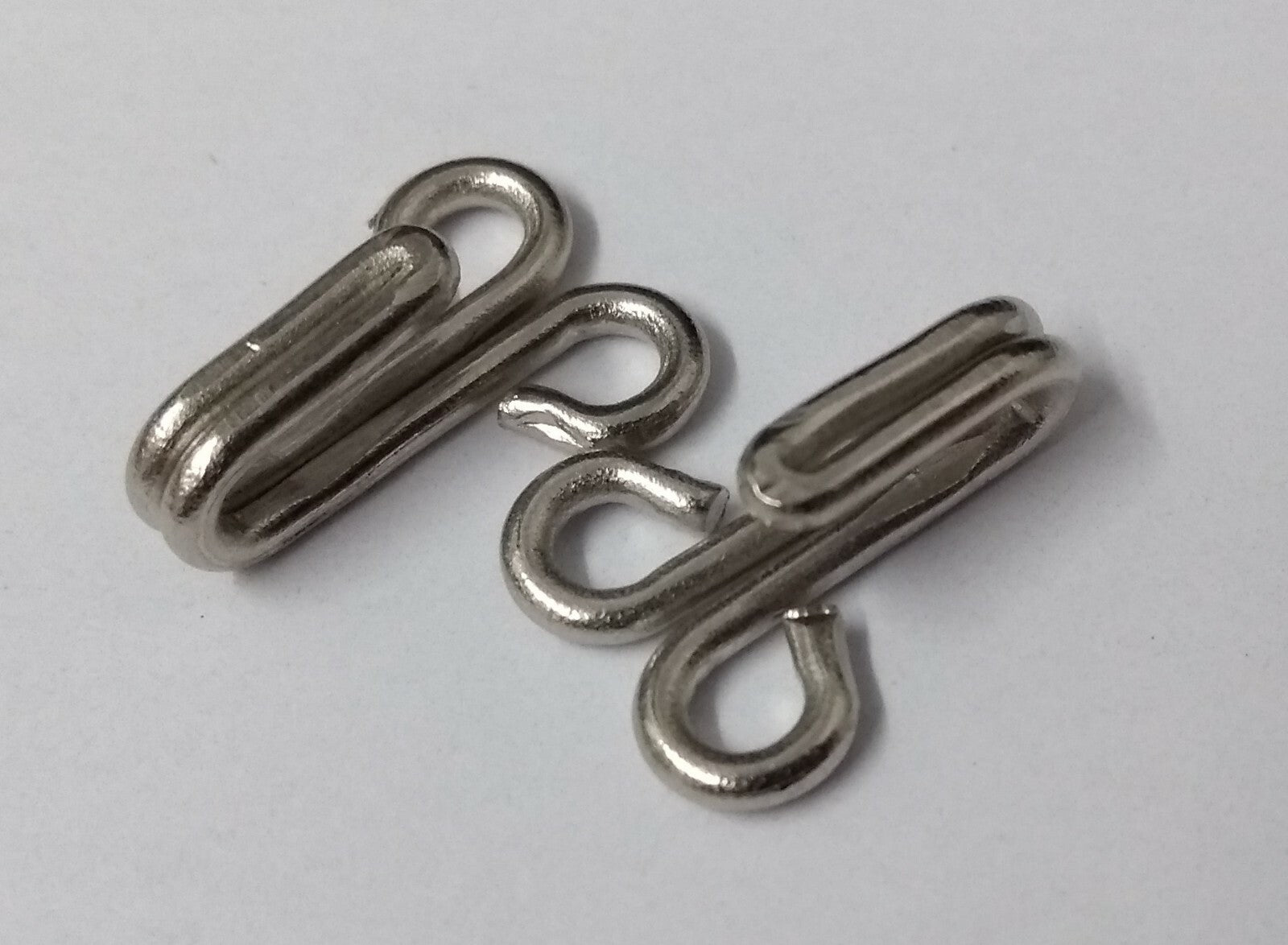 Genuine British Aiguillette Pipe Cord Nickel Plate Hooks X4 STD199