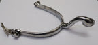 British Army Spurs Chrome With Boot Chains Household Cavalry HCav Swan Neck