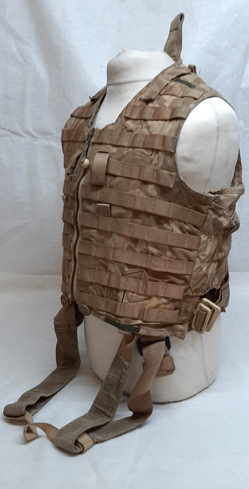 Camo Life Preserver MK60M British Forces Desert Pattern Jump Vest With Harness