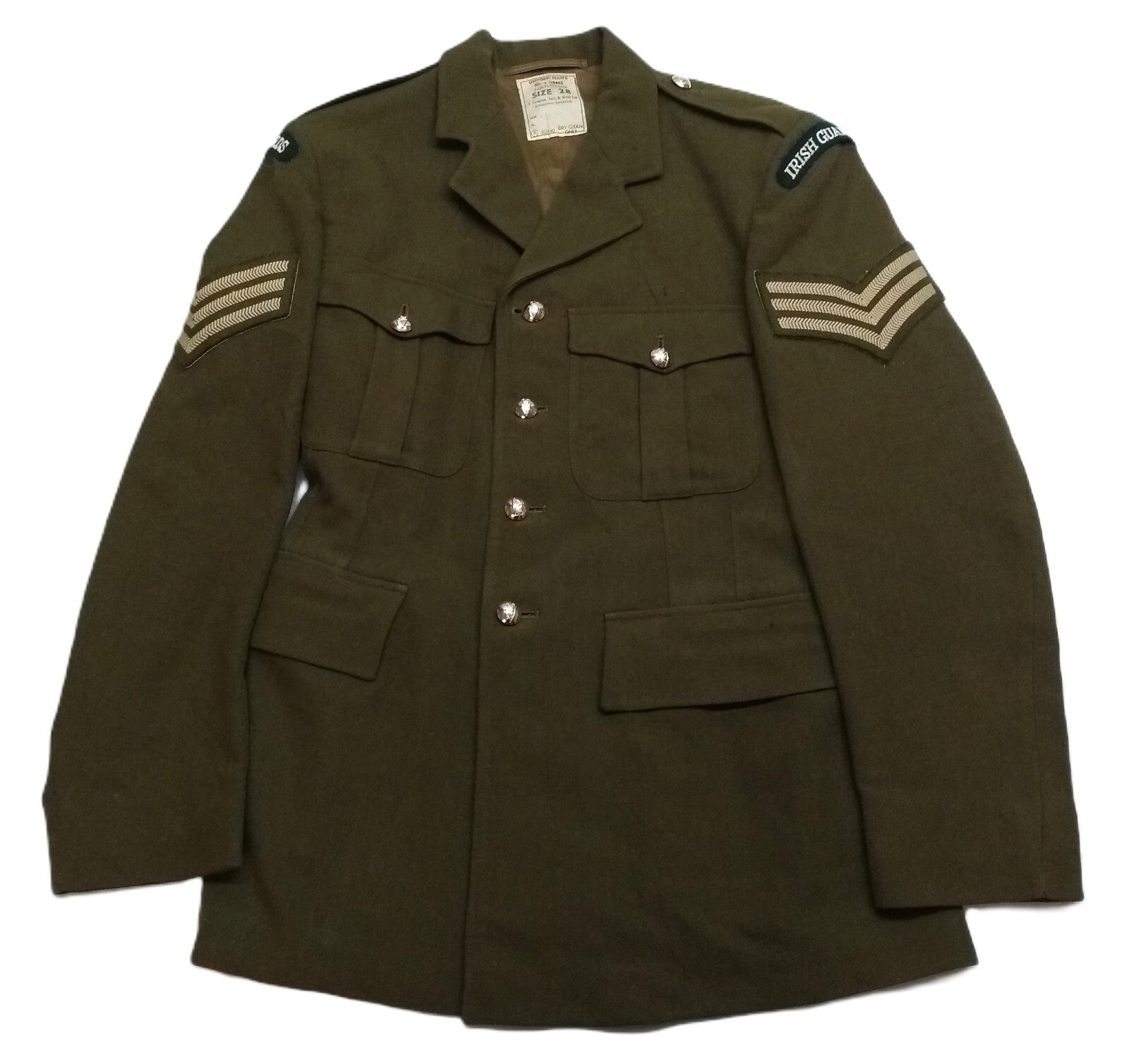 British Army Vintage No2 Jacket Irish Dress Old Pattern WWII Fancy Dress