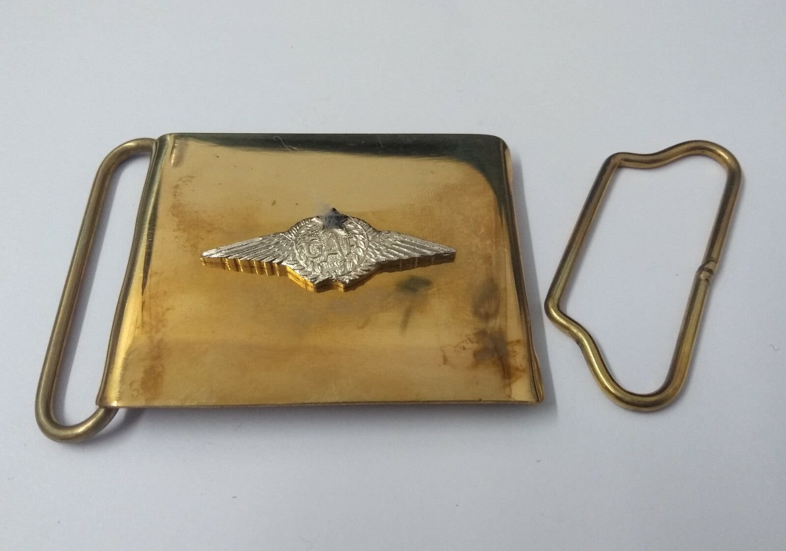 Genuine RAF Royal Air Force Issue Insignia Parade 2¼" Belt Buckle / Plate 2 Piece