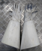 British Army Household Cavalry White Leather Gauntlet Parade Gloves Size 9.5