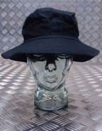 Military Style Special Forces Boonie Hat / Bush Hat Short Brim Stealth Black NEW