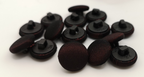 Dark Maroon Silk Fabric Covered Buttons 22L x12