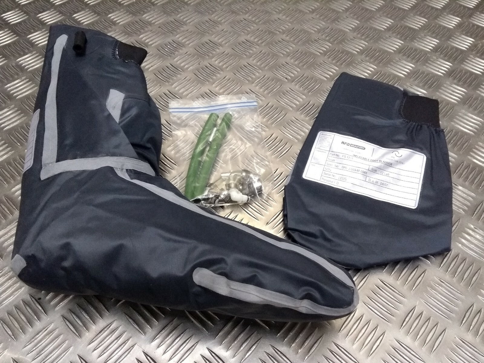 RFD Beaufort Jet Pilots Inflatable Foot Bladders Anti-G . NEW