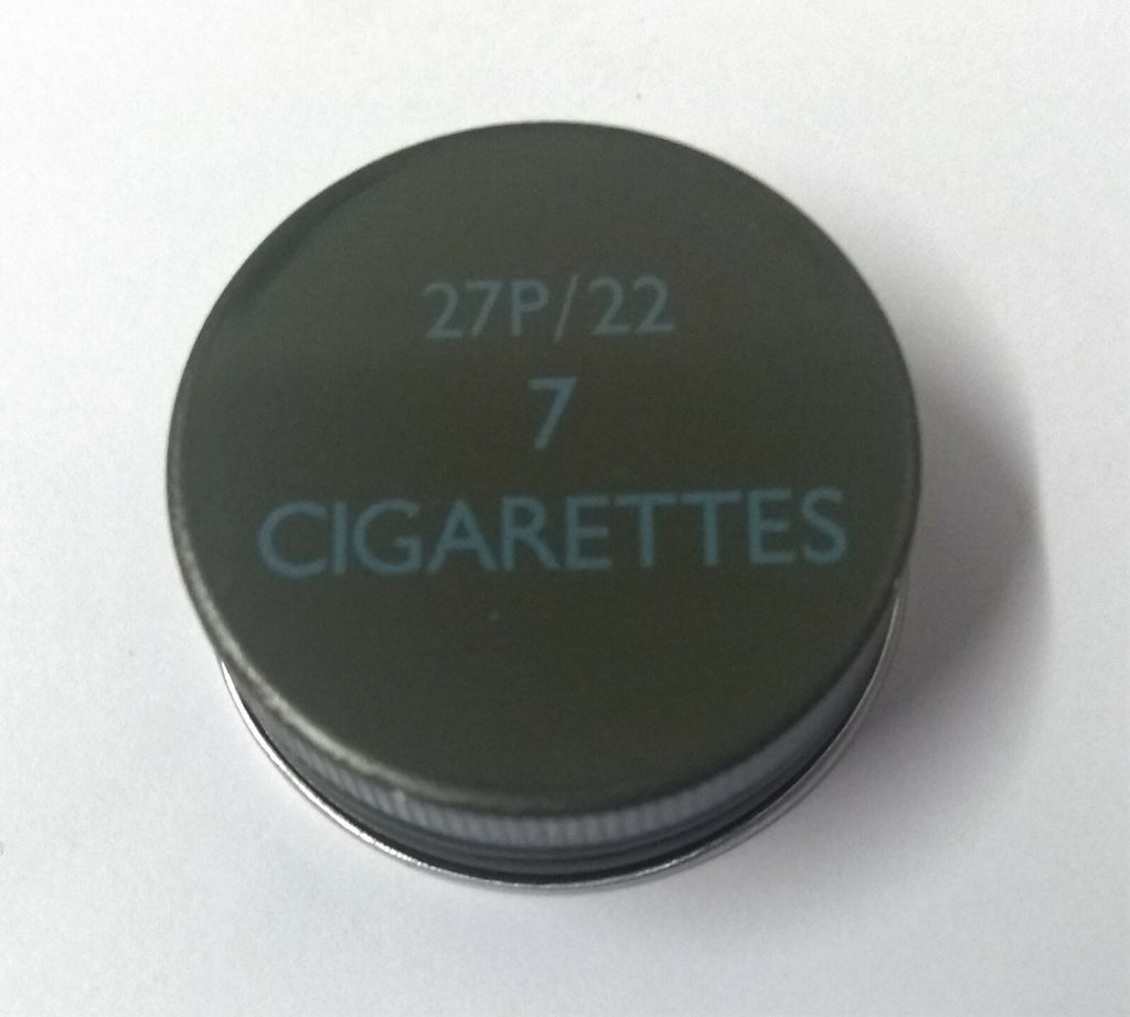 Genuine Vintage Issue 7 Cigarette Storage Waterproof Tube RAF Royal Air Force RN X2