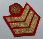 Queens Royal Irish Hussars NCOs 3 Bar Chevron Old Pattern British Army Cypher