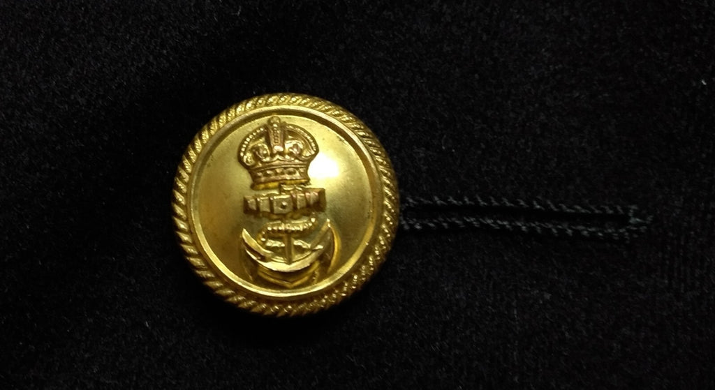 Vintage RN Mess Jacket 1950s Pattern British Royal Navy Kings Crown Buttons