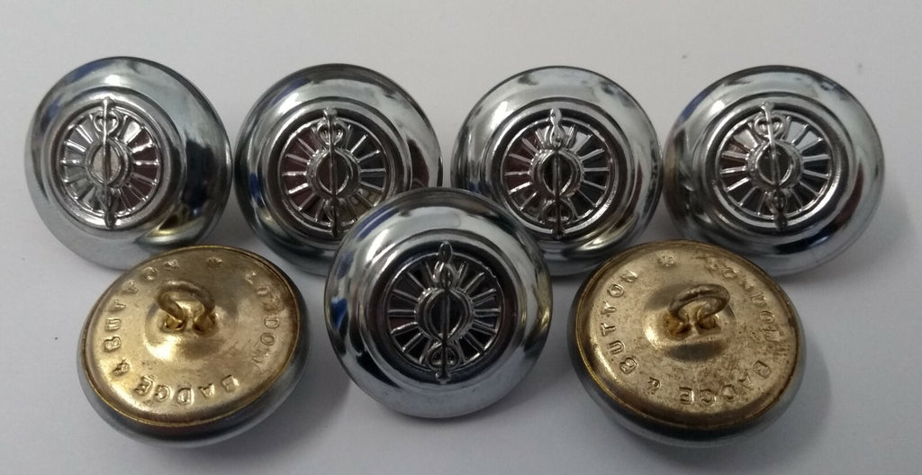 Genuine British Service Dress Chrome Buttons 38L - NEW