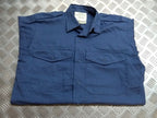Working Shirt L/S Long Sleeve British RAF Royal Air Force or RN Blue Grey Colour