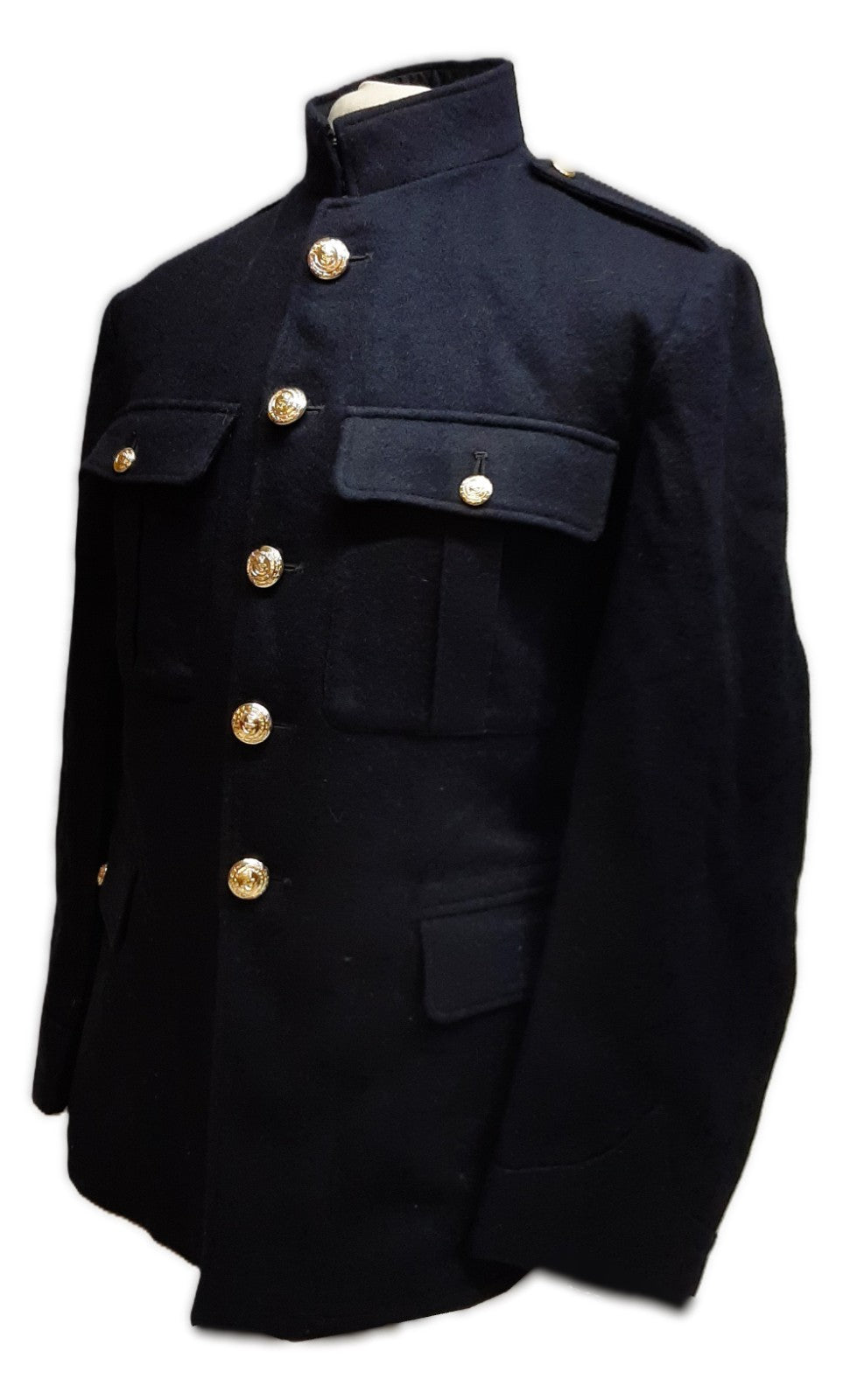 Vintage Marines Tunic Blue Serge British RM Hobson & Sons (London) Ltd Size 41