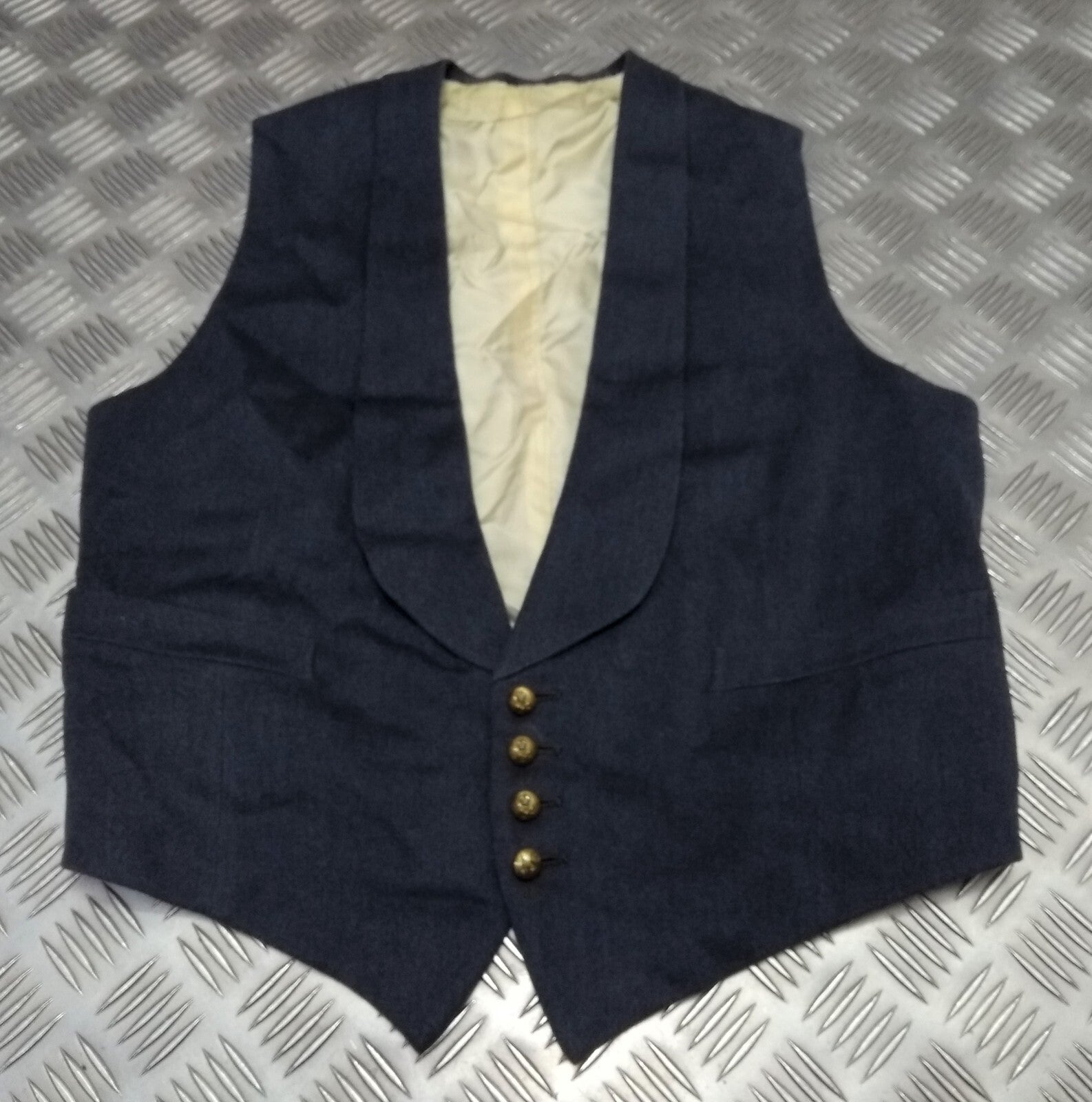 RAF Royal Air Force Vintage Mess Dress Waistcoat Airforce Blue Grey Colour
