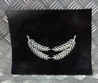 Officers Double Palmleaf Braid Uncut Cap Peak Silver on Black British Made