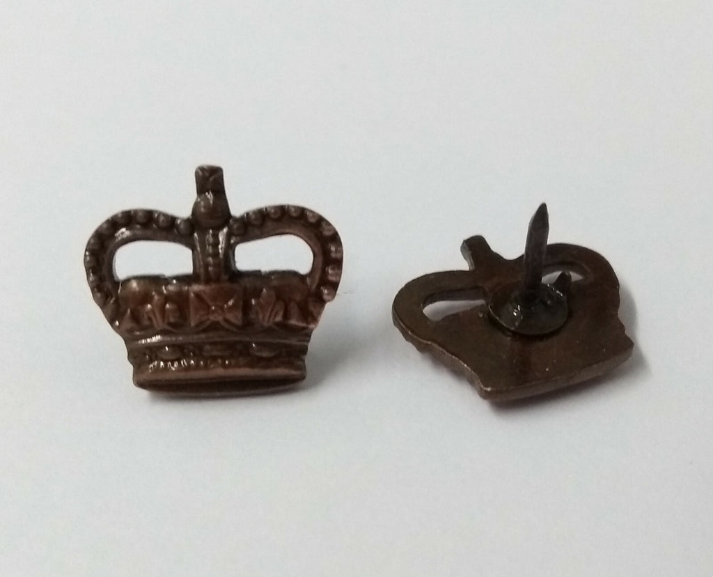 Shoulder Crowns Bronze 3/8" Subdued OFCs Crown 1 Pair NEW old Stock
