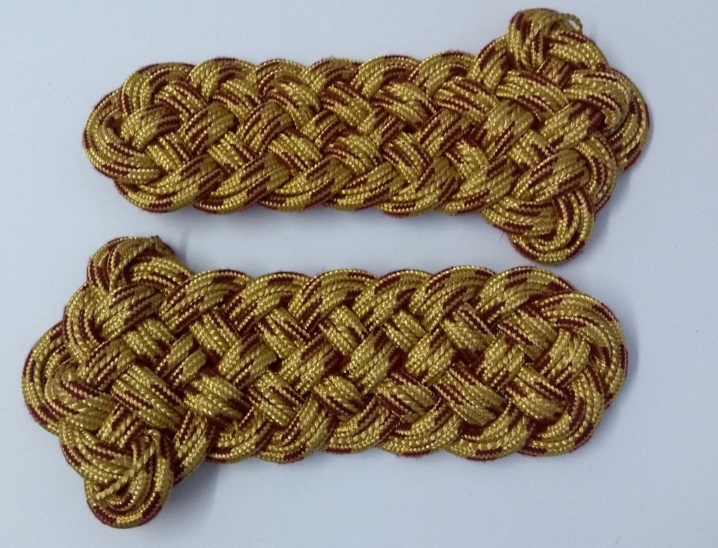 Shoulder Cords Senior Officer Gold Braid Cords No Attaching Straps or Insignia