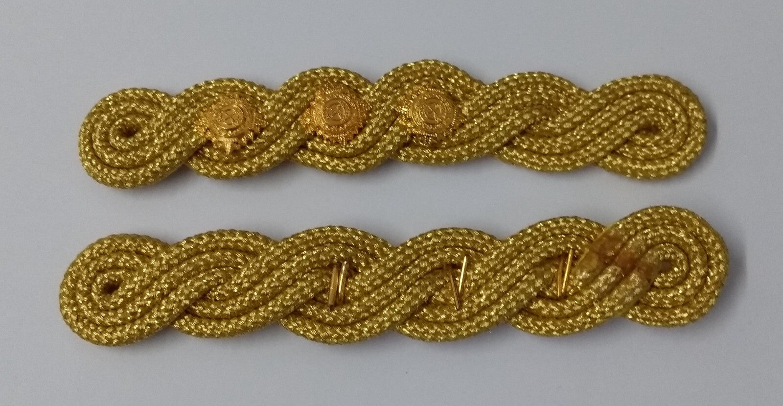 Captain Shoulder Cords Ceremonial Wire Cord Shoulder Epaulettes & Rank Pips