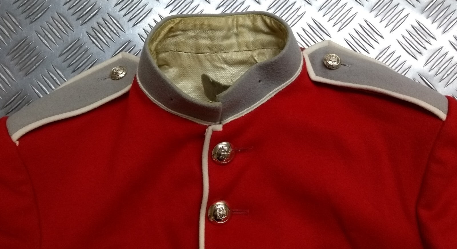 Red Tunic The Royal Gibraltar Ceremonial Style Jacket Size 39.5" Fancy Dress