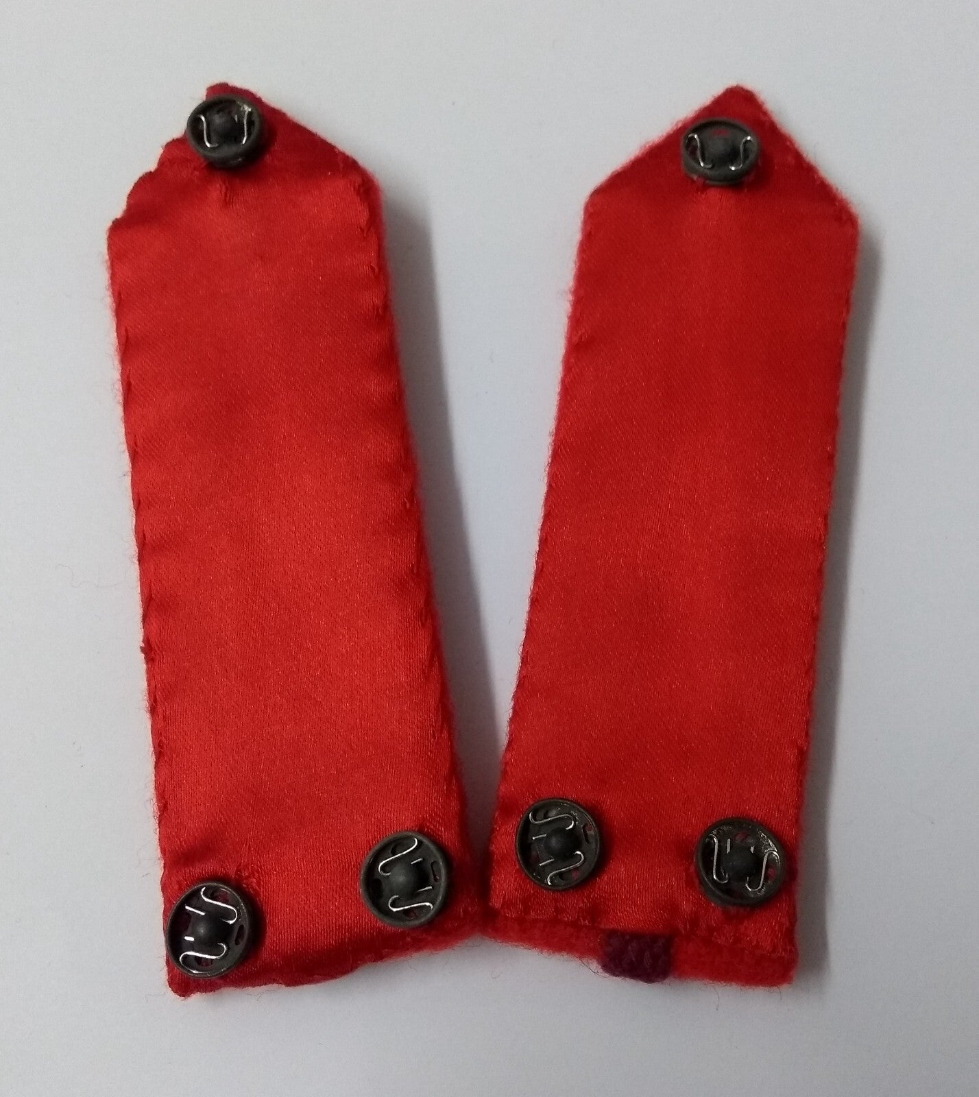 SNR Rank Gorgets Scarlet Red Melton & Maroon Braid Detail For Senior Officers