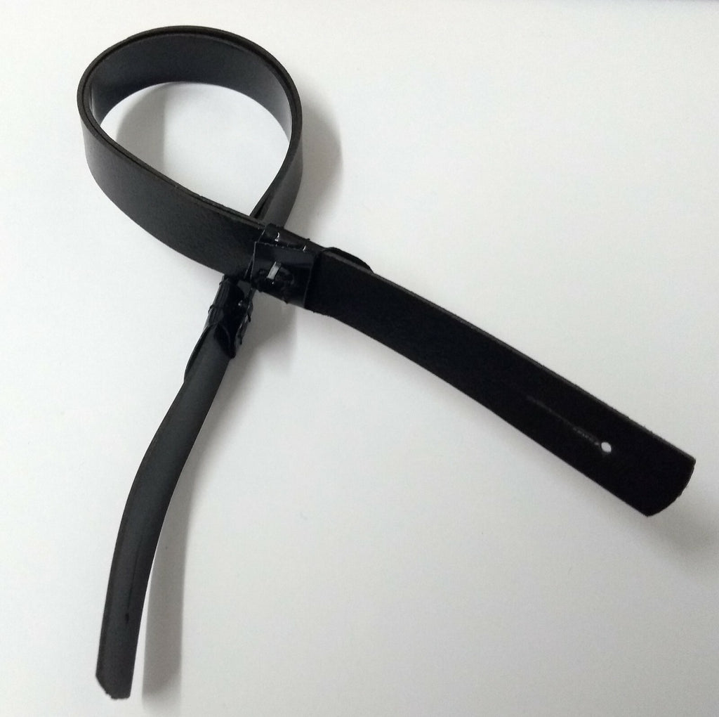 Genuine Issue Black Vinyl SD Hi Sheen Dress Hat Chin Strap-