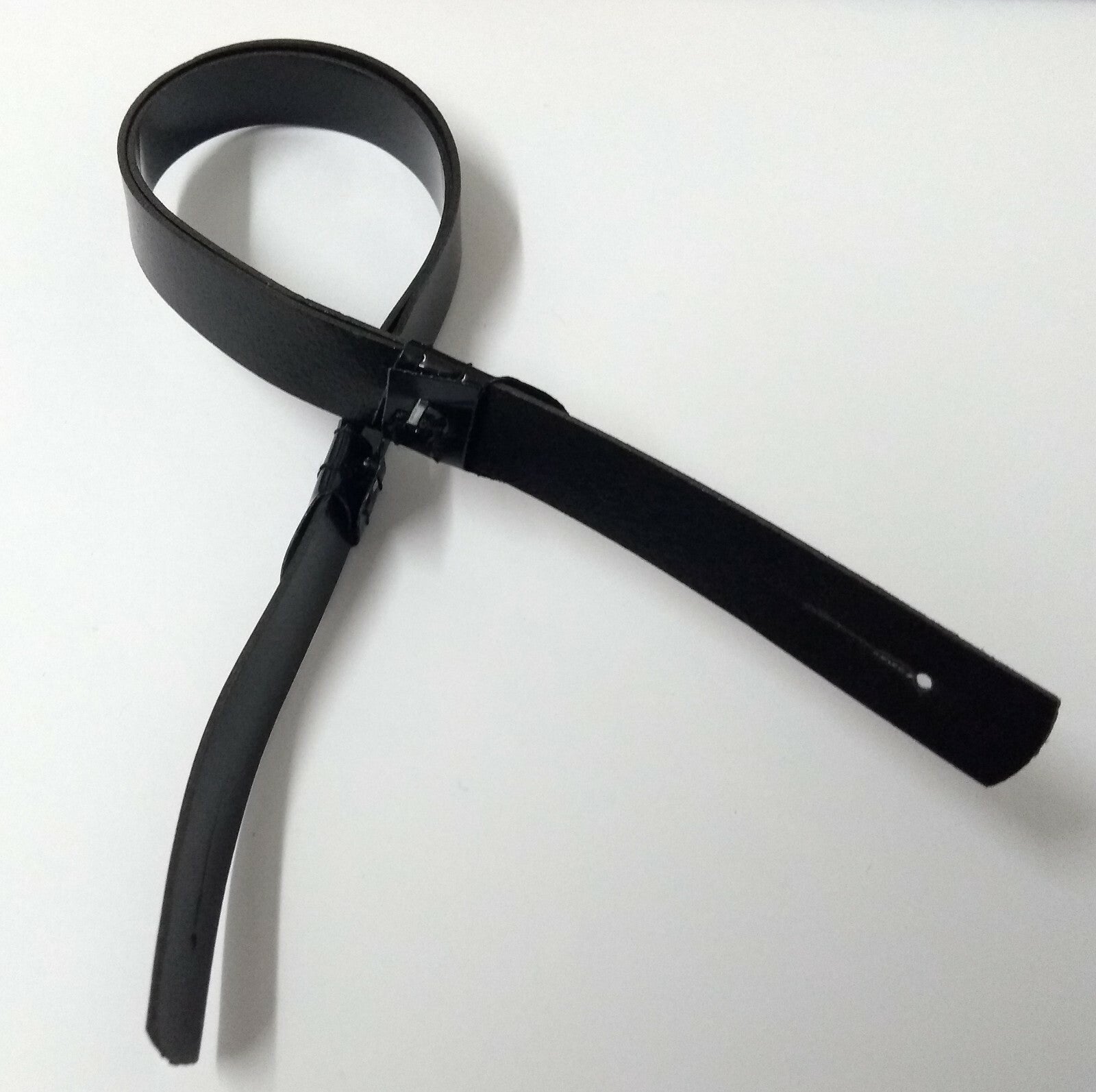 Genuine Issue Black Vinyl SD Hi Sheen Dress Hat Chin Strap-