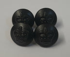 Genuine British Issue Royal Crown Plain Border Buttons 2 Pairs ASBT296