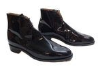 Sanders George Boots Officers Black Patent With Spur Box Housing UK 13