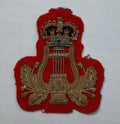 Lyre and Crown No1 and Ceremonial Dress British Army Red Embroidered Arm Patch