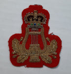 Lyre and Crown No1 and Ceremonial Dress British Army Red Embroidered Arm Patch