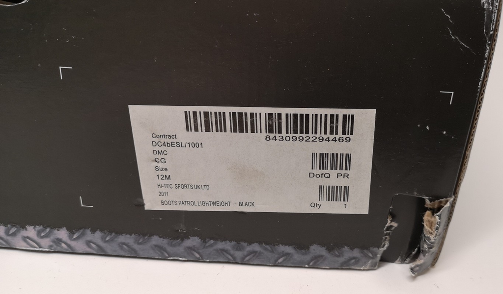 Magnum Patrol Boots Lightweight Black UK 12M / EU 46 New