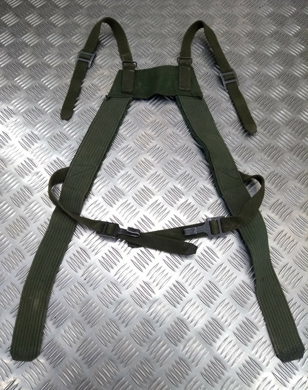 Green Web Yoke / Suspender / Brace Harness Genuine Vintage Issue HKKG1