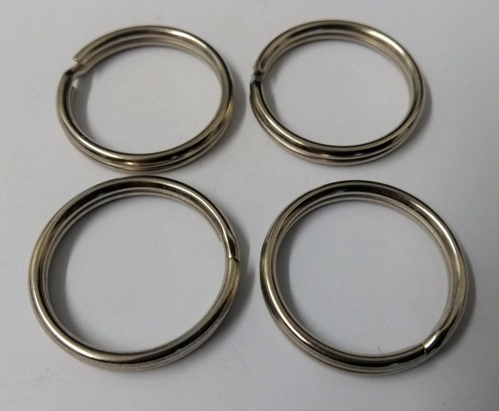 Genuine British H Cav Issue Nickel Plated 24.7mm Split Rings X4 STD49
