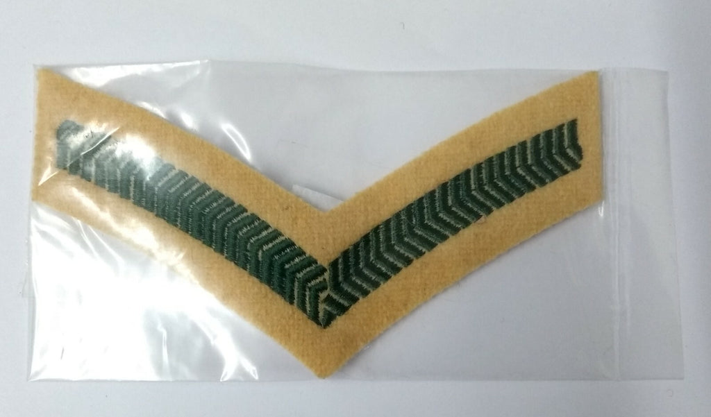 Genuine British Light Infantry Lance Corporal Chevron On Maize