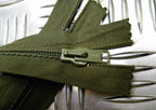 Genuine British ANF 8" Closed End Green Zip / Zipper H Duty
