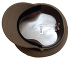 No2 Dress Hat Army Officer Uniform with Brown Chinstrap No Insignia Size 58cm
