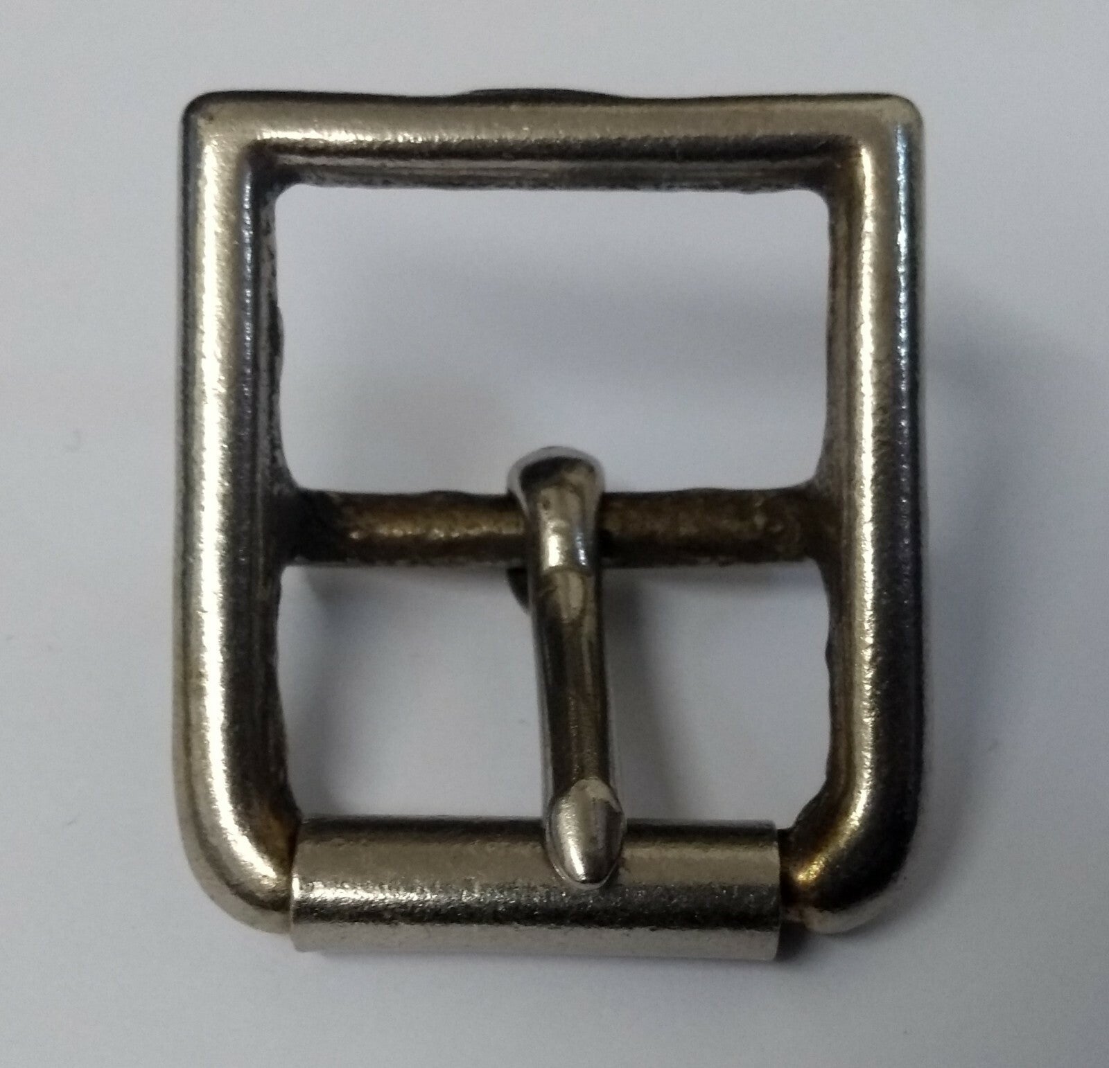 Genuine Vintage British Army Issue Chrome 1 1/4" Bridle Roll Prong Buckle