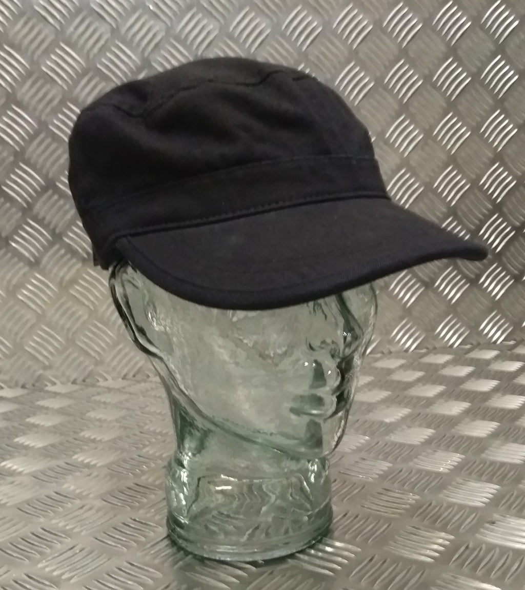 100% Cotton Military Type Stealth Special Ops Crap / Patrol Hat / Cap Black NEW