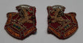 The West Riding British Army Hand Embroidered Insignia Collar / Lapel Badges NOS