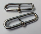 Genuine British Issue 2" Chrome Parade Belt Sliders Adjusters X2 STD121