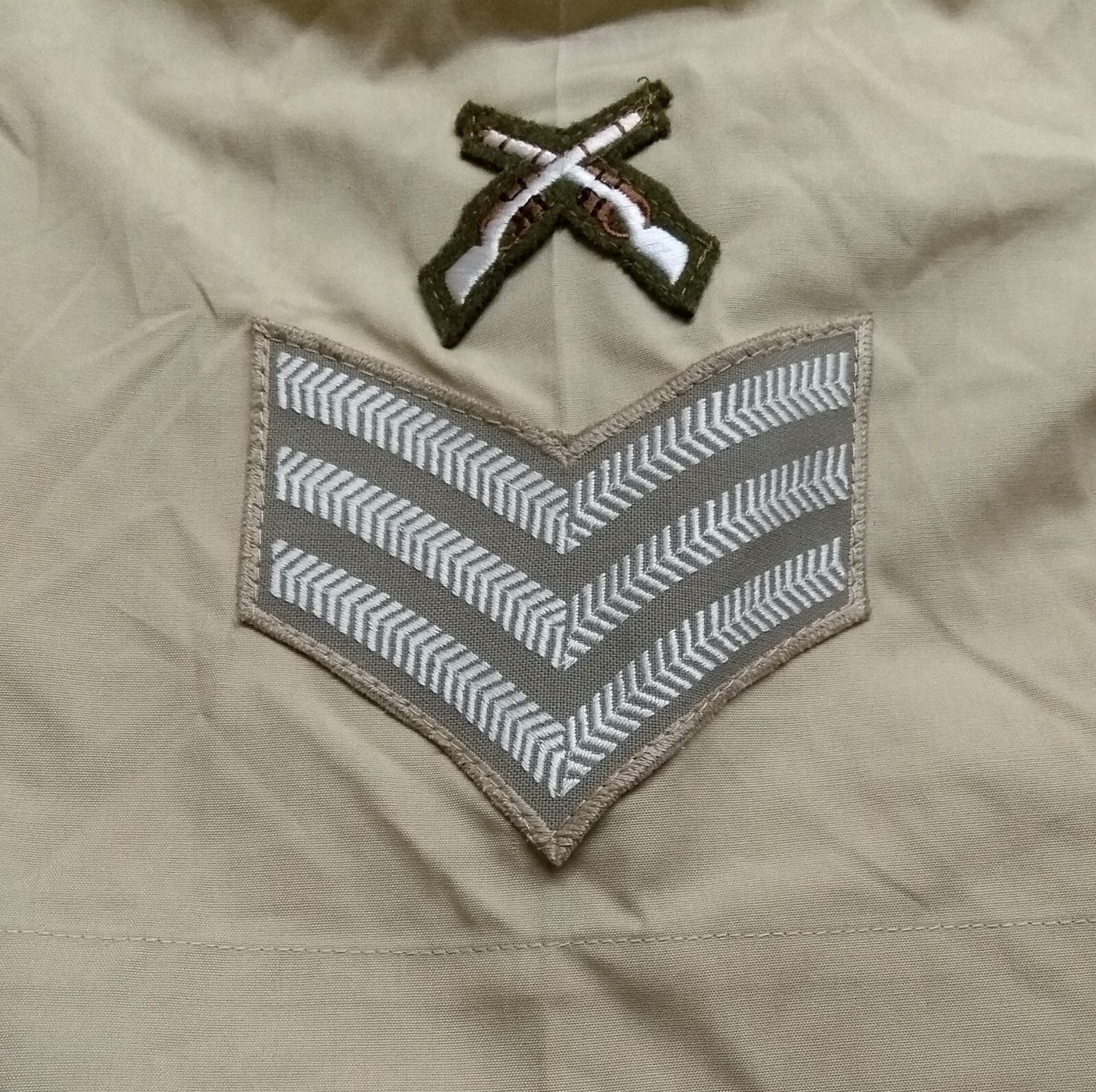 British Army No2 Shirt Short Sleeves FAD All Ranks Sergeant Skill at Arms 39cm
