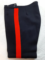 No1 Trousers Army British Heavy Wool 1 3/4" Red Stripe Blues Waist 37"