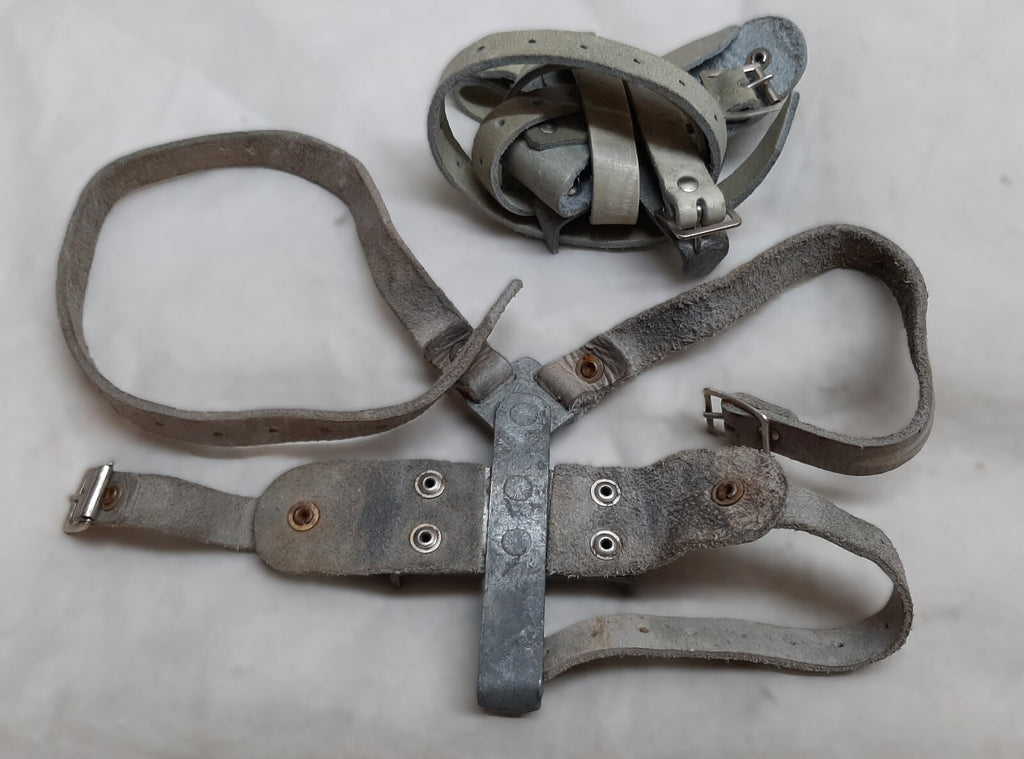 Crampon Boot Spikes British Tri Service Chrome Leather Straps One Size