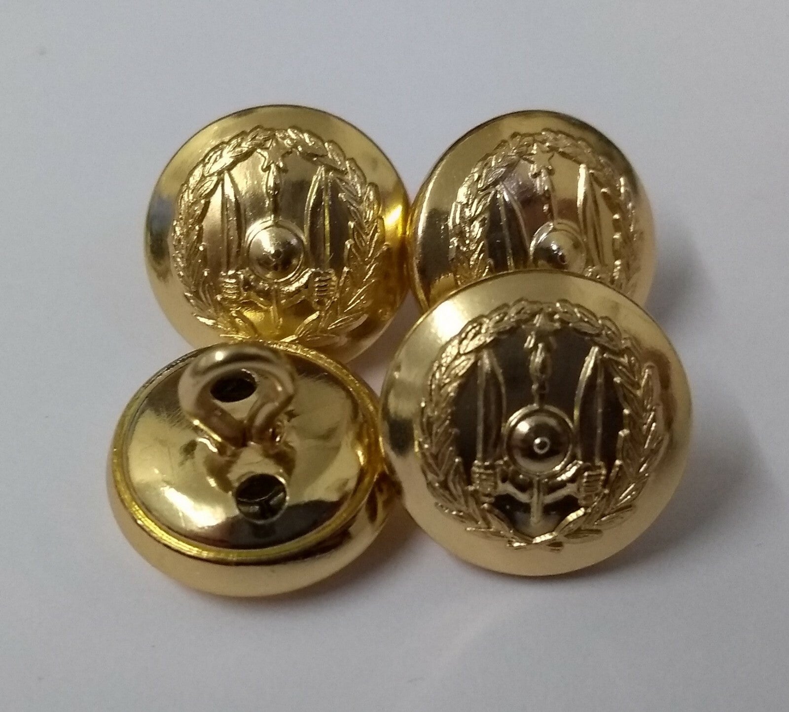 Djibouti Dress Small Ring Back Chinstrap Buttons x 4