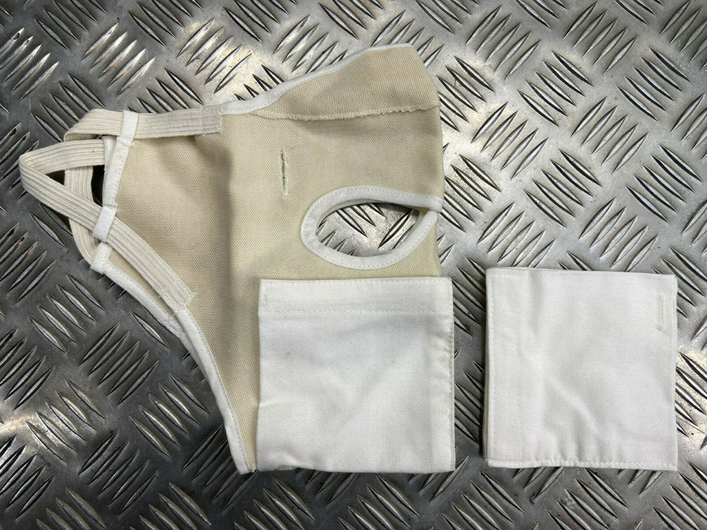 Genuine British Army Face Mask - Oral & Nasal Cover & Spare Cover - NEW