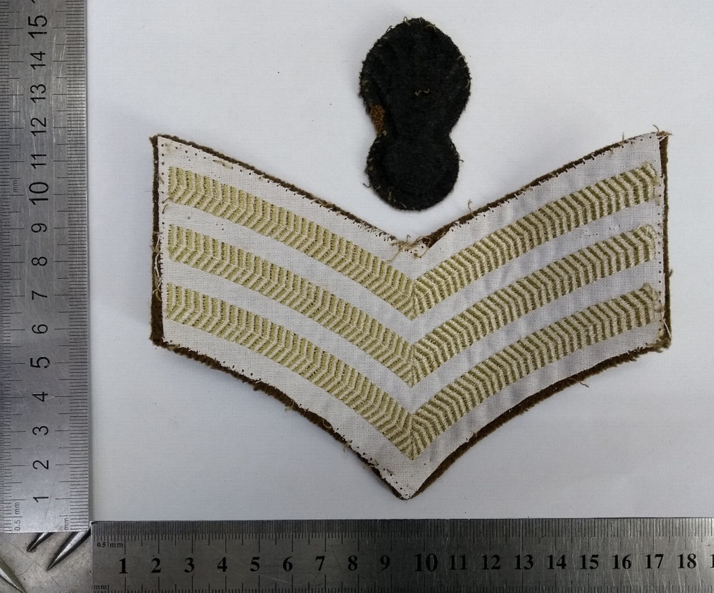 Grenadier Guards Sergeant Chevron & Grenade Patch Genuine British Army