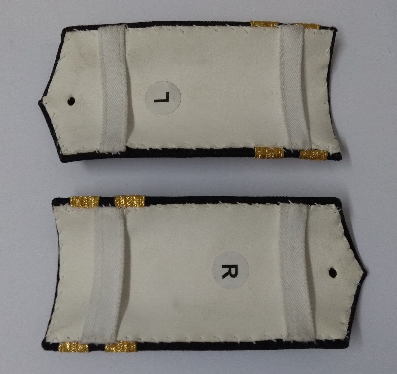 Naval Style Shoulder Boards Epaulette Leather Backed Fancy Dress