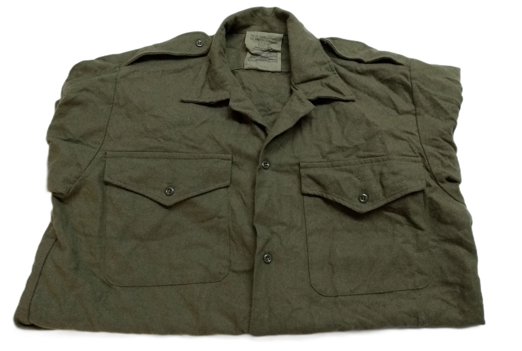 Vintage Combat Army Style Shirt British Dress Pinched Short Sleeve 16.5
